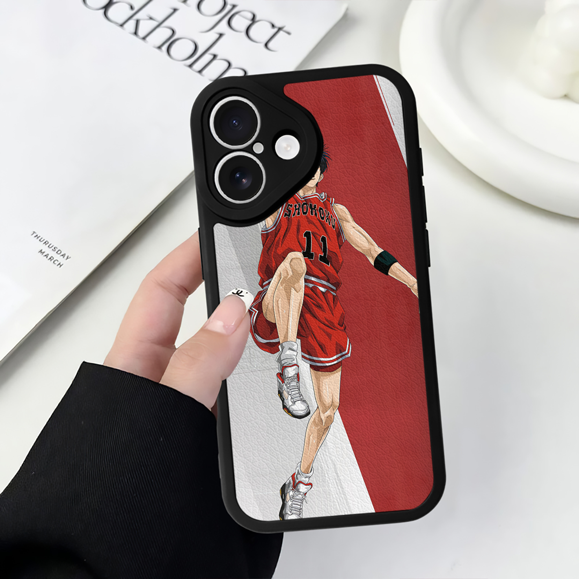 （画像用） SLAM DUNK／スラムダンク 【iPhone 16シリーズ対応】シリコンスマホケース（レザー調） 材質：シリコン